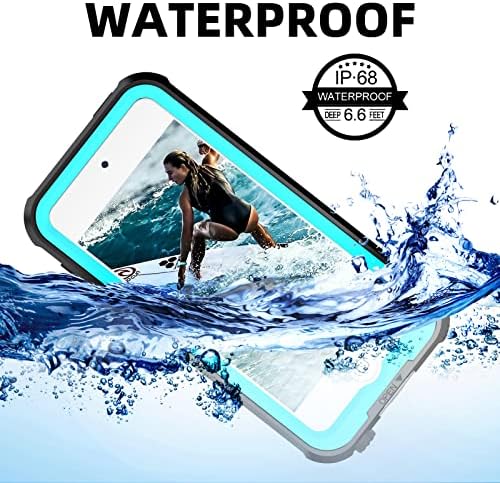 Su geçirmez Kılıf için iPod Touch 5 6 7 Nesil, IP68 Su Geçirmez Darbeye Dayanıklı Toz Geçirmez Dahili Ekran Koruyucu