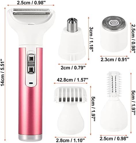 VOCOSTE elektrikli tıraş makinesi kadınlar için, 5 in 1 elektrikli Tıraş Makinesi kadınlar için, taşınabilir şarj