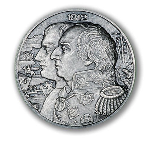 2012 Niué-Başlıca Tarihi Olaylar-1812 Savaşı-Kutuzov-2 oz-Antika Kaplama Gümüş Sikke-5 $Dolaşımsız