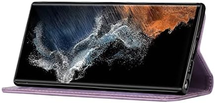 LEMAXELERS Samsung kılıfı S23 Ultra, Cüzdan Kılıf PU Deri Flip Folio Kılıf [Kickstand Özelliği] ve [Kart Yuvaları]
