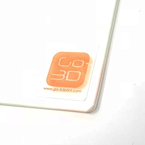 GO-3D baskı 150mm x 230mm Borosilikat cam Plaka / Yatak w / Düz Cilalı Kenar Flashforge Creator ve Makerbot Çoğaltıcı