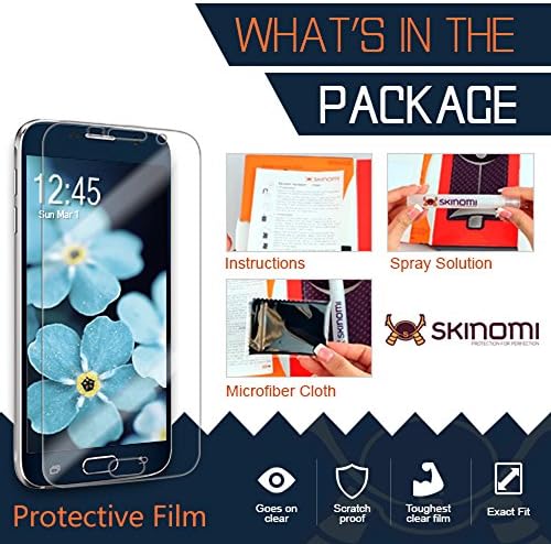 Skinomi Tam Vücut Cilt Koruyucu ile Uyumlu Huawei Onur 8X (Ekran Koruyucu + arka kapak) TechSkin Tam Kapsama Temizle