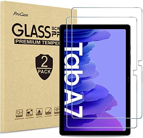 ProCase 2 Paket Galaxy Tab A7 10.4 2020 Ekran Koruyucu T500 T505 T507 Paketi ile Galaxy Tab A7 10.4 Sağlam Kılıf 2020
