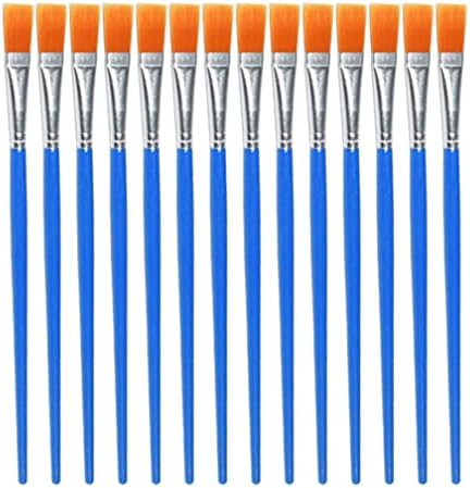 30 Adet Düz Boya Fırçaları Küçük Naylon Saç Fırçası Boyama Aracı Akrilik Yağ Suluboya Sanatçı Öğrencileri için