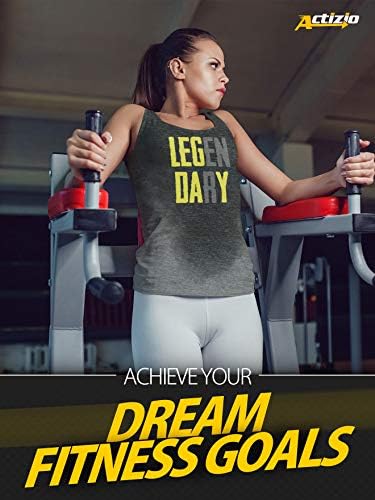 Actızıo kadın Egzersiz Gömlek Pamuklu Kumaş Tank Top Kolsuz Ter Aktif Fitness Egzersiz Salonu Atletik Fit Gömlek