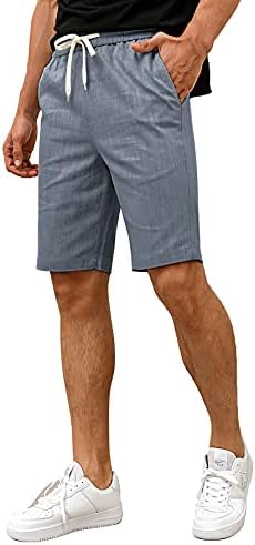 Tınkwell Erkek Nedensel Pamuk Şort Sıkı Yaz Klasik fit kısa pantolon Elastik Bel Cepli
