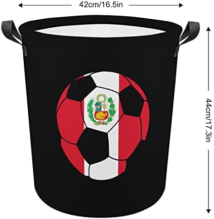 Peru Futbol çamaşır sepeti Katlanabilir saklama Kutusu sepet Çanta Elbise Sepetleri Ev Yurt için