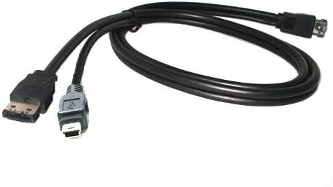 Bir eSATA Erkek ve USB Mini Tip Erkeğe eSATA+USB Birleşik Kablo