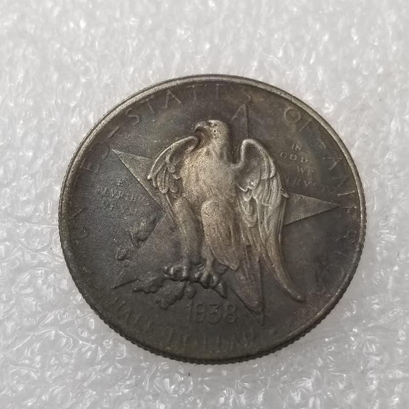 Antika El Sanatları ABD 1938 D Gümüş Kaplama Sikke Çoğaltma hatıra parası Gümüş Dolar 3607