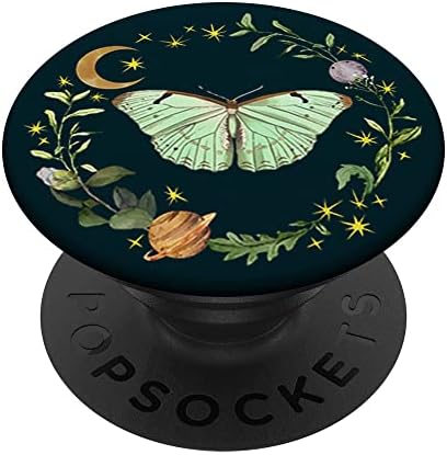 Estetik Cottagecore Göksel Luna Güve Ay Kelebek PopSockets Değiştirilebilir PopGrip