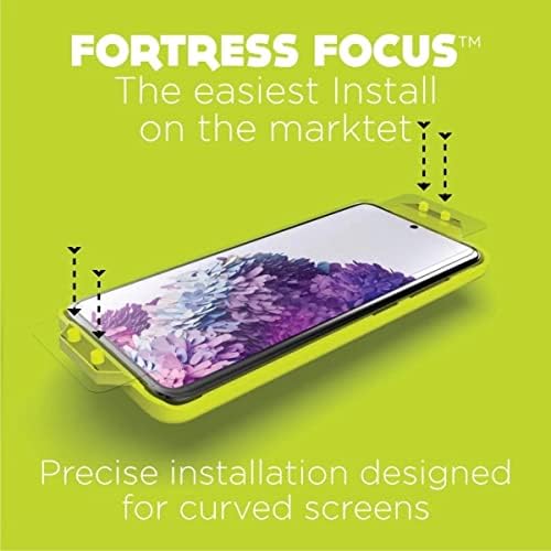200 $Cihaz Kapsamı ve Hassas Kurulum Aracıyla Samsung Galaxy S23 Ultra için Kale Kavisli Ekran Koruyucu [Çizilmeye