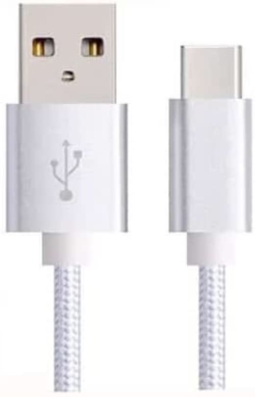 1 M Örgülü Mikro USB Veri / Şarj Kablosu (Gümüş)