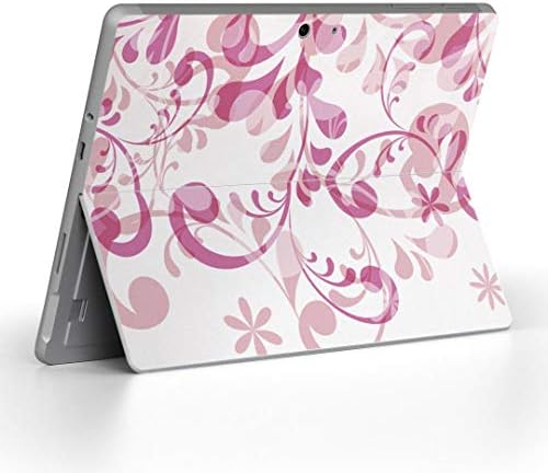 ıgstıcker Çıkartması Kapak Microsoft Surface Go/Go 2 Ultra İnce Koruyucu Vücut Sticker Skins 000189 Pembe Çiçek Desen