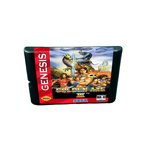 Adıtı GoldenAxe III Altın Balta III-16 bitlik MD Oyunları Kartuş Genesis MegaDrive Konsolu İçin (ABD, AB Durumda)