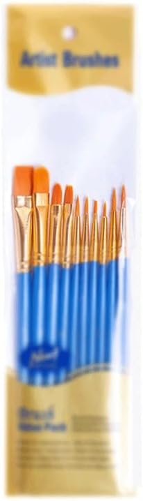 n / a 10 parça / paket boya fırçası setleri Boyama Sanat Fırçaları Suluboya Sanat Boyama Kiti Yağ Fırça Seti (Renk: