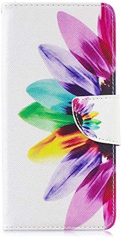 LEECOCO Samsung S10 Artı Kılıf Fantezi Baskı Çiçek Cüzdan Kılıf Kart Nakit Tutucu Yuvaları ile PU Deri Flip Kickstand