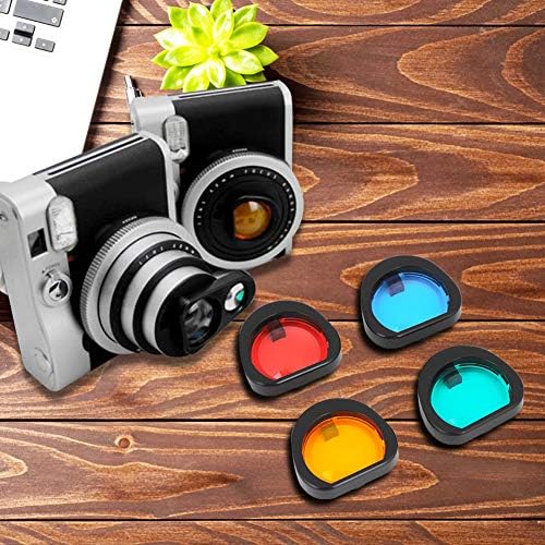 Kamera Renkli Lens Filtreler, 4 adet İnce İşleme Renk Filtresi Instax Mini 90 için, taşınabilir Hafif Sağlam Dayanıklı