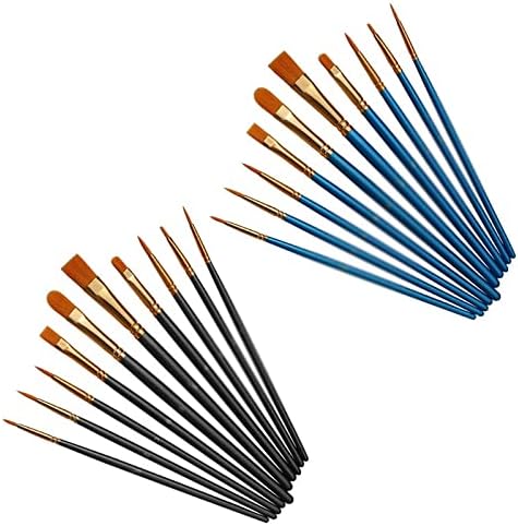 SXDS 10 Suluboya Yağ Akrilik Sanatçı Boyalı Kalem Naylon Saç Boyama Fırça Kolu Sanat Malzemeleri Kırtasiye (Renk: