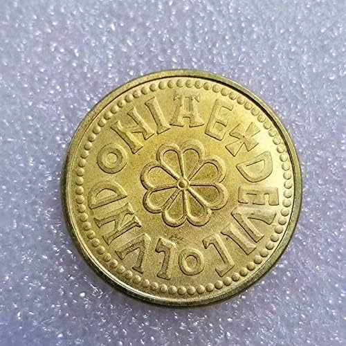 Mücadelesi Coin Antika El Sanatları 1844 Alman Gümüş Dolar hatıra parası 1544 Sikke Koleksiyonu