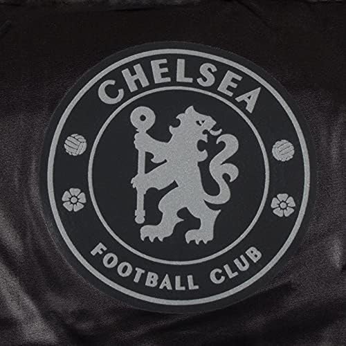 Chelsea FC Resmi Futbol Hediye Erkek Kapitone Kapşonlu Kış Ceket Siyah Küçük