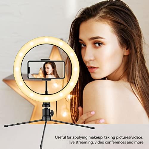 Parlak Selfie Halka Üç Renkli ışık ile Uyumlu Ahududu Pi Sıfır v1. 3 için Uzaktan Kumandalı 10 İnç Canlı Akış / Makyaj