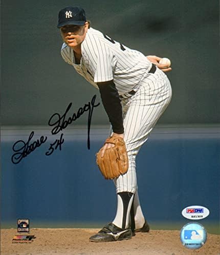 Zengin Kaz Gossage İmzalı Yankees 8x10 Fotoğraf PSA / DNA COA İmza Resmi HOF İmzalı MLB Fotoğrafları