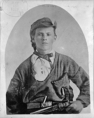Jesse James Fotoğrafı-1882'den Kalma Tarihi Sanat Eseri - (8 x 10) - Mat