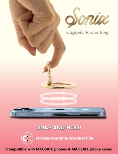 MagSafe iPhone 14 / iPhone 13 için Sonix İnci Haksız Fiil Kılıfı + Manyetik Halka (Gümüş)