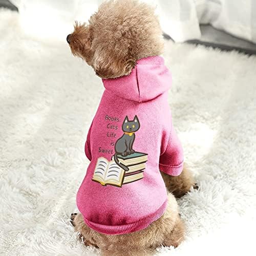 Kitaplar Kediler Hayat Tatlı Tek Parça Köpek Kostüm Pet Takım Elbise Şapka ile evcil hayvan aksesuarları Köpek ve