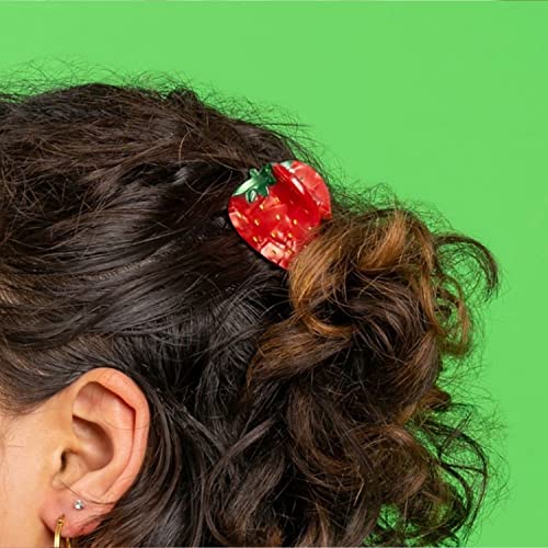 Çilek Pençe Klipsleri, Selüloz Asetat Saç Tokaları, Kadınlar için Küçük Pençe Klipsleri