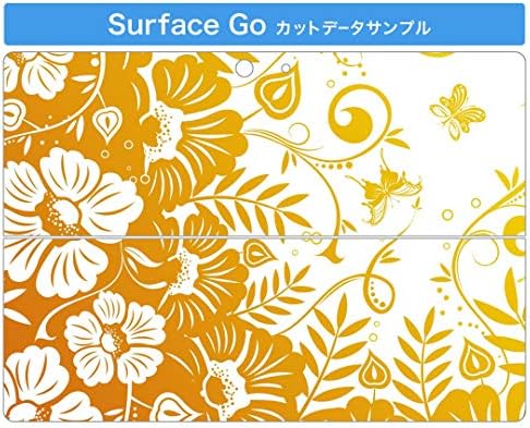 microsoft Surface için ıgstıcker Çıkartması Kapak Go/Go 2 Ultra İnce Koruyucu Vücut Sticker Skins 000711 Çiçek Derecelendirme
