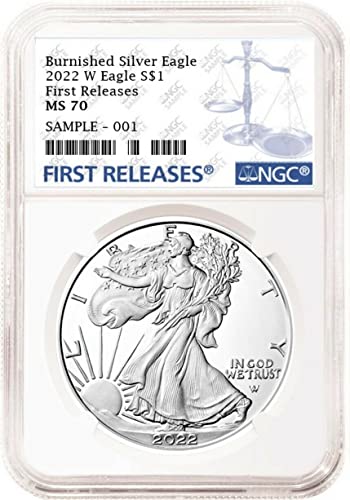 2022 W Perdahlı Gümüş Kartal $ 1 NGC MS-70