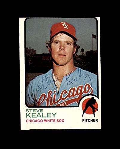 Steve Kealey Hand, 1973 Topps Chicago White Sox İmzasını İmzaladı