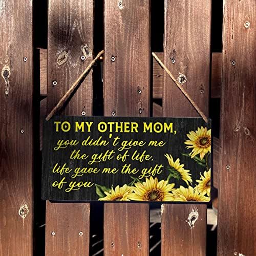 Bonus Anne İşareti Hediye Çiftlik Evi Benim Diğer Anne Vermedi Bana Hediye Hayat Ahşap Asılı İşareti Plak Rustik Duvar