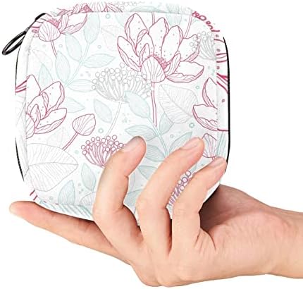 Lotus Çiçek Desen sıhhi peçete saklama çantası Taşınabilir Dönemi Kiti Çanta Ped Torbalar için Dönemi Adet Fincan