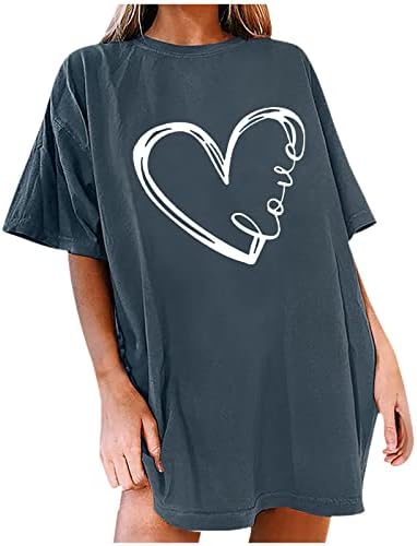 Bayan Yaz Sonbahar T Shirt Kısa Kollu Giyim Moda Crewneck Grafik Casual Bluz Tshirt Kadınlar için E5 E5