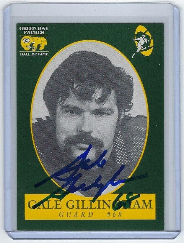 PACKERS Gale Gillingham imzalı kart Packers HOF 75 OTOMATİK İmzalı Green Bay-NFL İmzalı Futbol Kartları