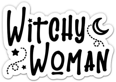 Witchy Kadın Sticker-5 laptop etiketi - Araba, Telefon, Su Şişesi için Su Geçirmez Vinil - Cadı Çıkartması