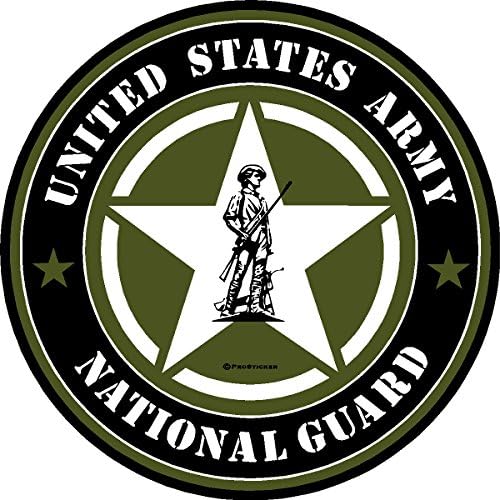 ProSticker 1116 (Bir) 4 Askeri Serisi Amerika Birleşik Devletleri Ordusu Ulusal Muhafız çıkartma