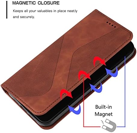 Telefon Koruyucu Flip Case Cüzdan Motorola kılıfı Moto G72, Motorola Moto G72 Flip Case ile Uyumlu [TPU Darbeye Dayanıklı
