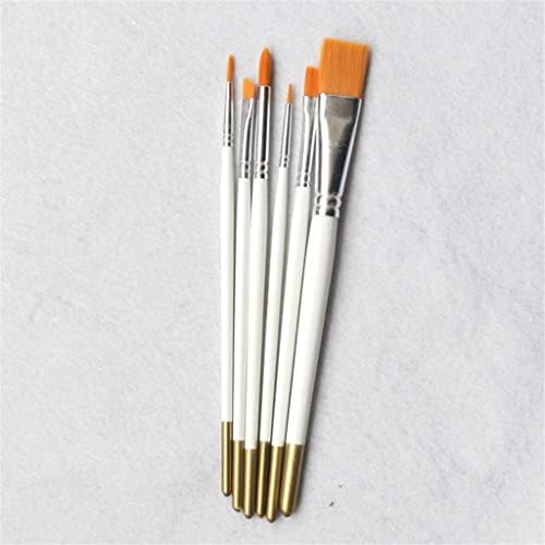 CCBUY 6 Adet boya fırçası Seti Naylon Saç Akrilik Suluboya Yağ Fırçaları Okul Sanat Malzemeleri ıçin Boya Fırçası