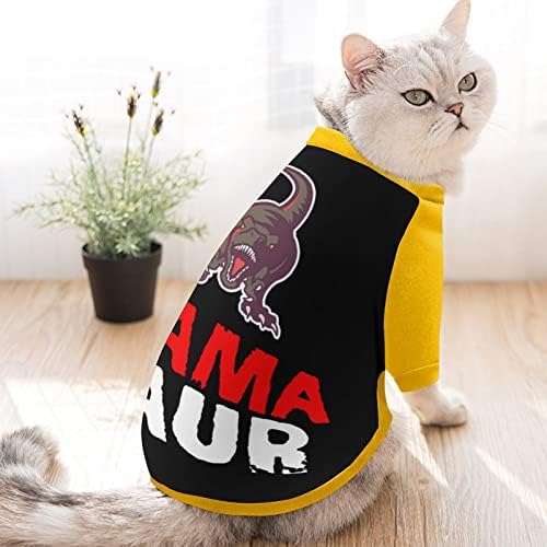 FunnyStar Mama Saur Baskı Pet Kazak Polar Kazak Tulum Köpekler Kedi için Tasarım ile