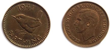Koleksiyoncular için 1941 GB George VI İngiliz osuruk parası / Neredeyse Dolaşımsız / AU