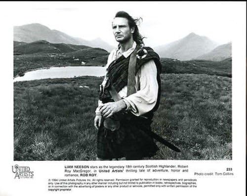 Liam Neeson Rob Roy Orijinal 8x10 fotoğraf H8551