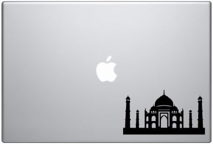 Ünlü Binalar Anıtlar-Tac Mahal Sarayı Hindistan-5 Siyah Vinil çıkartma Araba Macbook Dizüstü Bilgisayar