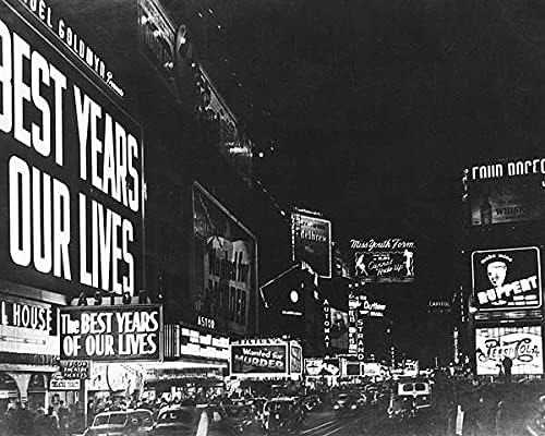 Times Square NYC 'Hayatımızın En güzel Yılları' 11x14 Gümüş Halide Fotoğraf Baskısı