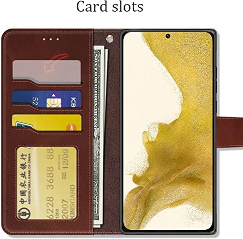 IOTUP Hakiki Deri iPhone için kılıf 14 Pro Max Kart Yuvası ile, Premium Deri Manyetik Folio Standı cüzdan kılıf Kılıf