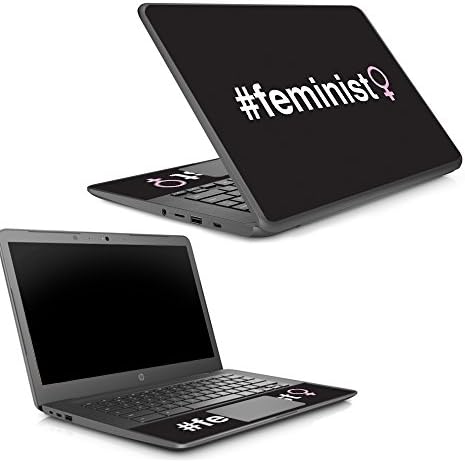 HP Chromebook 14 G5 ile Uyumlu MightySkins Cilt - Feminist / Koruyucu, Dayanıklı ve Benzersiz Vinil Çıkartma sarma